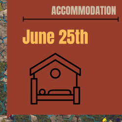 Accommodation 25th of June